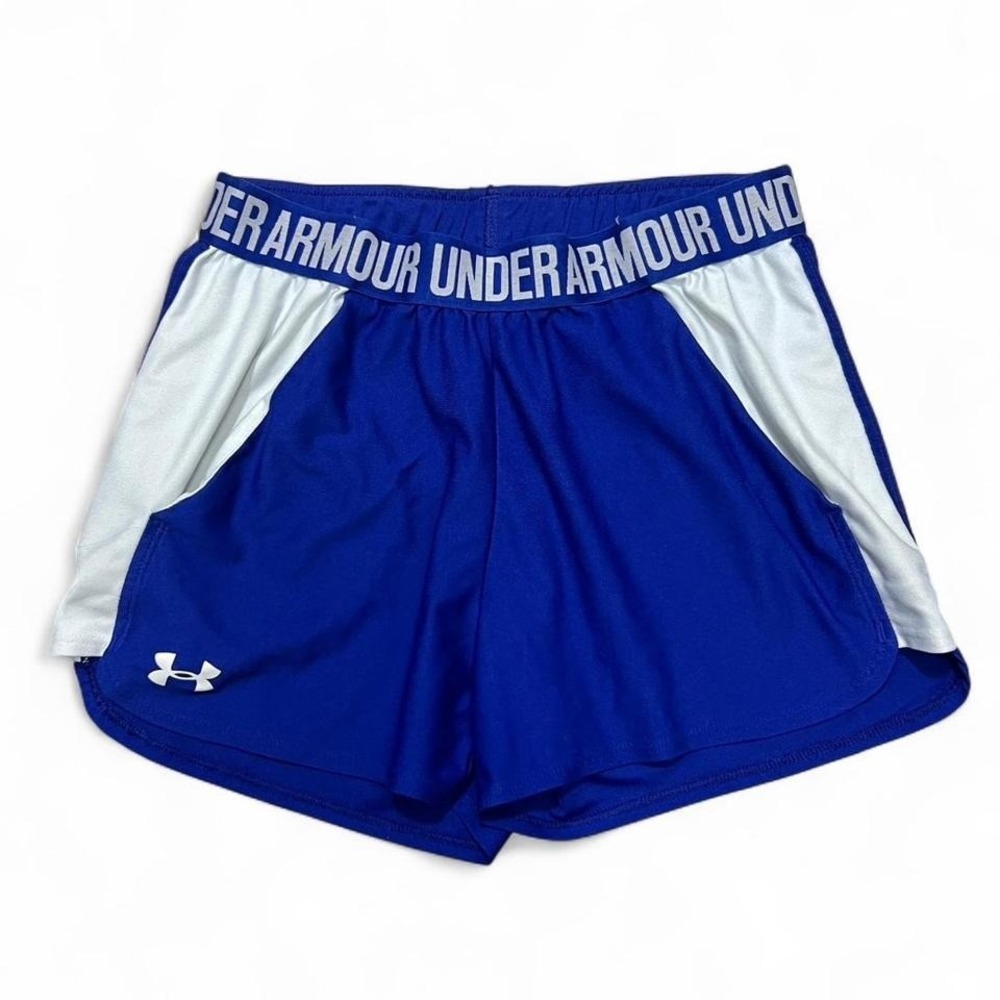 Under Armour Royal Blue White Shorts Women's Small Activewear‎ Fitness
